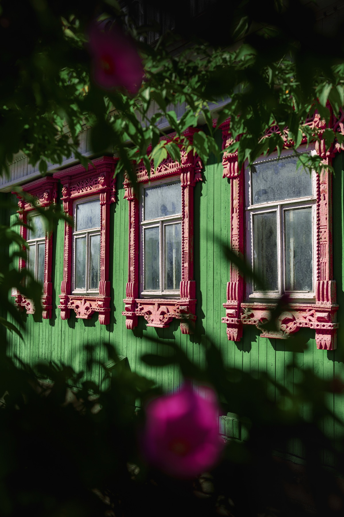Wooden architectural detail